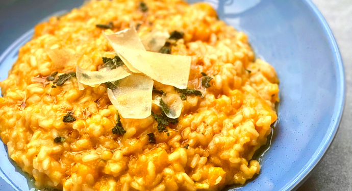 Butternut Squash Risotto With Crispy Fried Sage