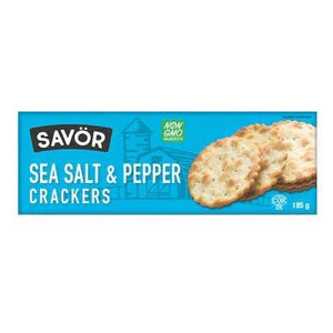 Crackers, Sea Salt & Pepper (185g)