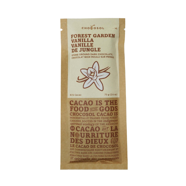 Forest Garden Vanilla, ChocoSol Chocolate (82% Cocoa - 75g)