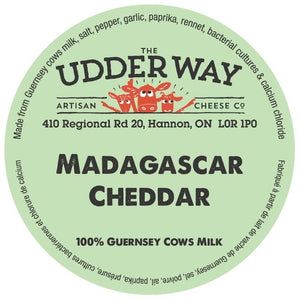Cheese, "Madagascar Cheddar" Guernsey Cow's Milk (approx. 150g wedge)