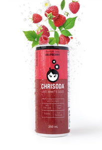 Chrisoda, Raspberry ACV Infused Soda (250mL can)