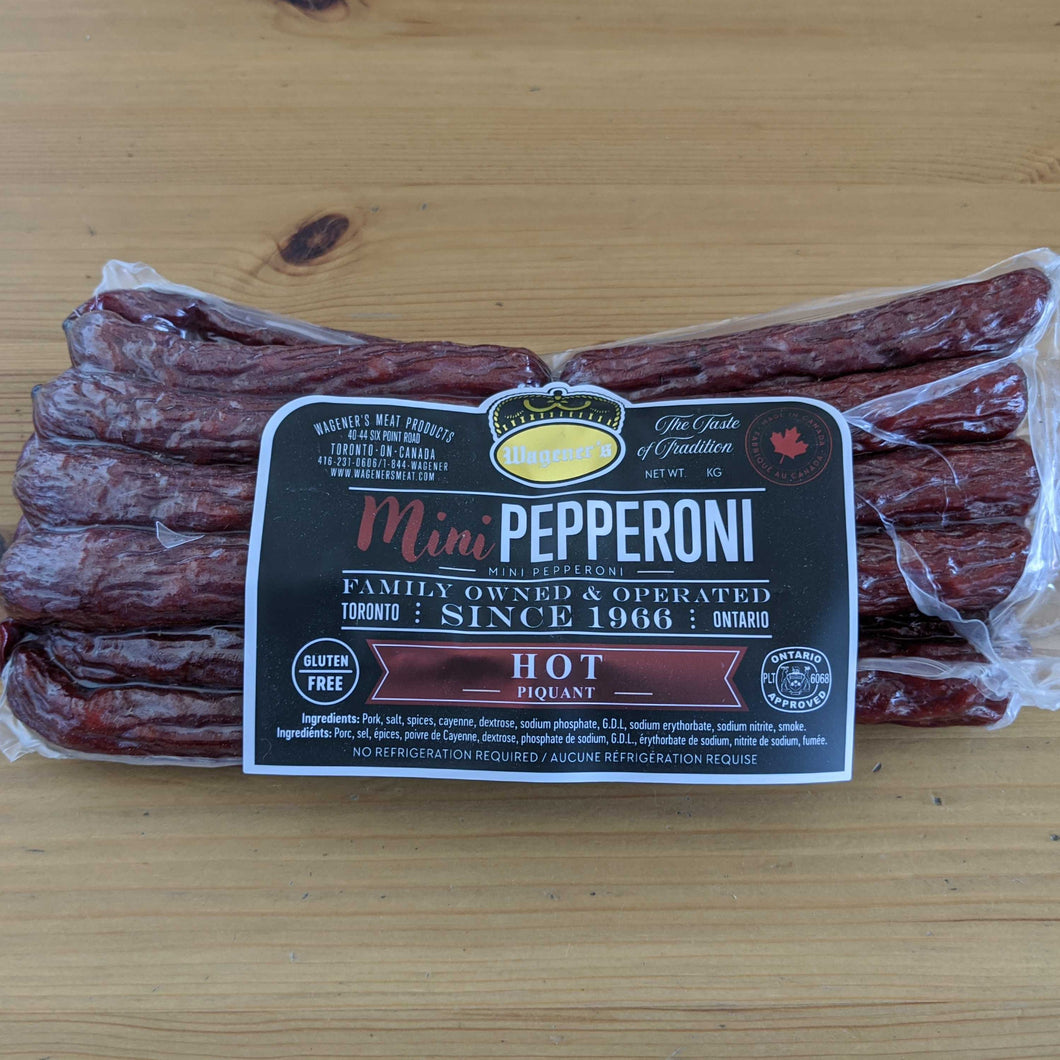 Pepperoni Mini Hot 20 piece pack (~300g)