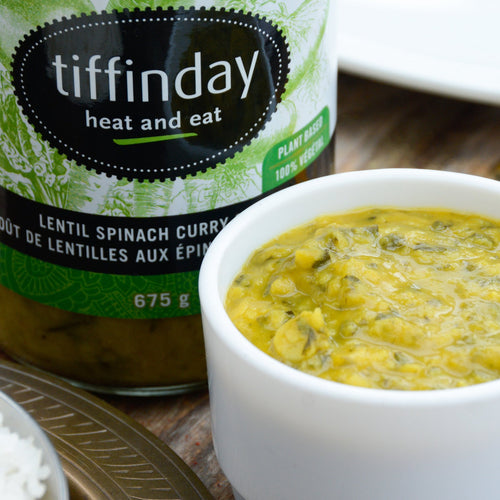 Lentil Spinach Curry Stew (Tiffinday)