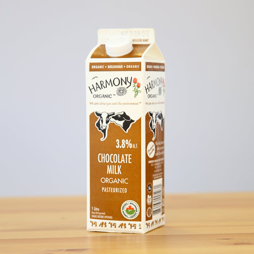 Chocolate Milk, Harmony Organics 1L Carton