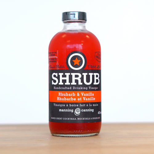 Rhubarb & Vanilla Drinking Vinegar (Manning Canning)