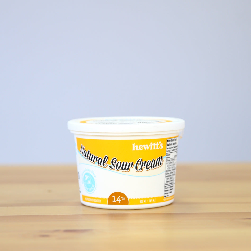 Sour Cream 14% (Hewitt's Dairy)